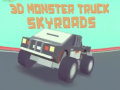 Leikur 3D Monster Truck Skyroads á netinu