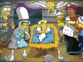 Leikur Jólapuzzl Simpsons á netinu