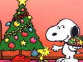 Leikur Snoopy Jólapuzzle á netinu