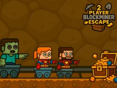 Leikur 2 leikmaður blockminer flýja á netinu