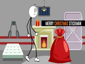 Leikur Gleðileg jól Stickman á netinu