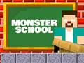 Leikur Monster School: Berg- og dalbane & Parkour á netinu