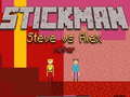 Leikur Stubbur Steve gegn Alex Nether á netinu