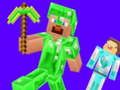 Leikur Creeper gegn Enderman á netinu