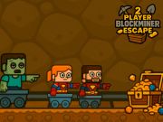 Leikur 2 leikmaður blockminer flýja á netinu