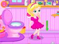 Leikur Þjálfun Baby Elsa á klósetti á netinu