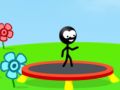 Leikur Trampólín Stickman á netinu