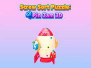 Leikur Screw Sort Puzzle: Pin Sam 3D á netinu