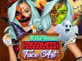 Leikur Andlitslist Kylie's Jenner fyrir haloween á netinu