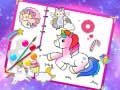 Leikur Fabulous Cute Unicorn Coloring Book á netinu