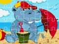 Leikur Hippo Púslar á netinu