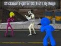 Leikur Stickman Fighter 3D: Reiði Hnefarnir á netinu