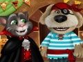 Leikur Talar Tom og Angela: Halloween veisla á netinu