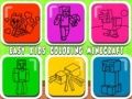 Leikur Auðvelt litun fyrir börn Minecraft á netinu