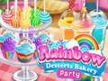 Leikur Regnboga Sætts Bakstöð Party á netinu