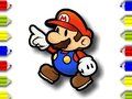Leikur Til baka í skólann: Mario litun á netinu