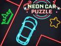 Leikur Neon Bílapuzzle á netinu