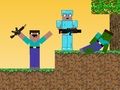 Leikur Noob vs Pro: Zombie Apokalips á netinu