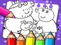 Leikur Peppa Pig litabók á netinu Leikur Peppa Pig litabók á netinu