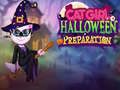 Leikur Katta Stelpa Halloween Undirbúningur á netinu