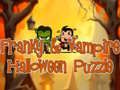 Leikur Franky og Vampír Halloween Puzzl á netinu