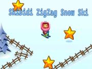 Leikur Skibidi ZigZag Snjóskí á netinu Leikur Skibidi ZigZag Snjóskí á netinu