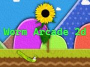 Leikur Worm Arcade 2D á netinu Leikur Worm Arcade 2D á netinu