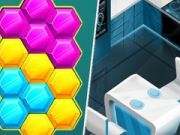 Leikur Hexa Sprenging Leikur Puzzla á netinu
