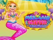 Leikur Mermaid Glittri Köku Pott á netinu
