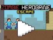 Leikur Flótti frá Zombie Herobrine á netinu