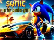 Leikur Sonic Hlaupa fyrir Lamborghini á netinu
