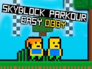 Leikur Skyblock Parkour Auðvelt Obby á netinu Leikur Skyblock Parkour Auðvelt Obby á netinu