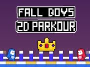 Leikur Falling Strákar 2D Parkour á netinu