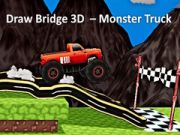 Leikur Teikna brú 3D – monster vörubíll á netinu