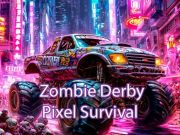 Leikur Zombie Derby Pixel Survival á netinu