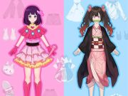 Leikur Anime dúkka- DIY Cosplay Girl á netinu