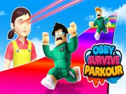 Leikur Obby lifir af Parkour á netinu
