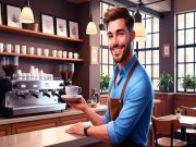 Leikur Cafe Eigandi Business Simulator á netinu