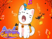 Leikur Dúett kettir Halloween Cat Music á netinu