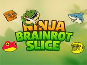 Leikur Ninja Brainrot sneið á netinu