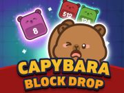 Leikur Capybara Block Drop á netinu