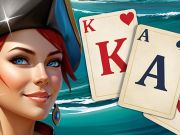 Leikur Solitaire Klondike Treasure Island á netinu