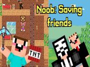 Leikur Noob: Að bjarga vinum á netinu
