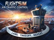 Leikur Flug Sim flugumferðarstjórn á netinu