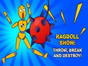 Leikur Ragdoll Show: Kastaðu, brotið og eyðilagt! á netinu