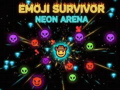 Leikur Emoji Survivor — Neon Arena á netinu