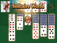 Leikur Solitaire World á netinu