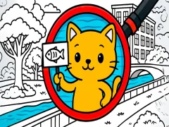 Leikur Finndu kattakataleitina á netinu