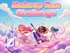 Leikur Makeup Run Challenge á netinu