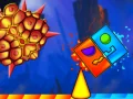 Leikur Eldur og Vatn: Geometry Dash á netinu
